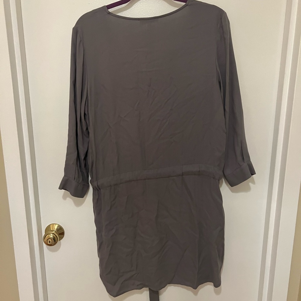 Glam grey draw string dress - Picture 3 of 4